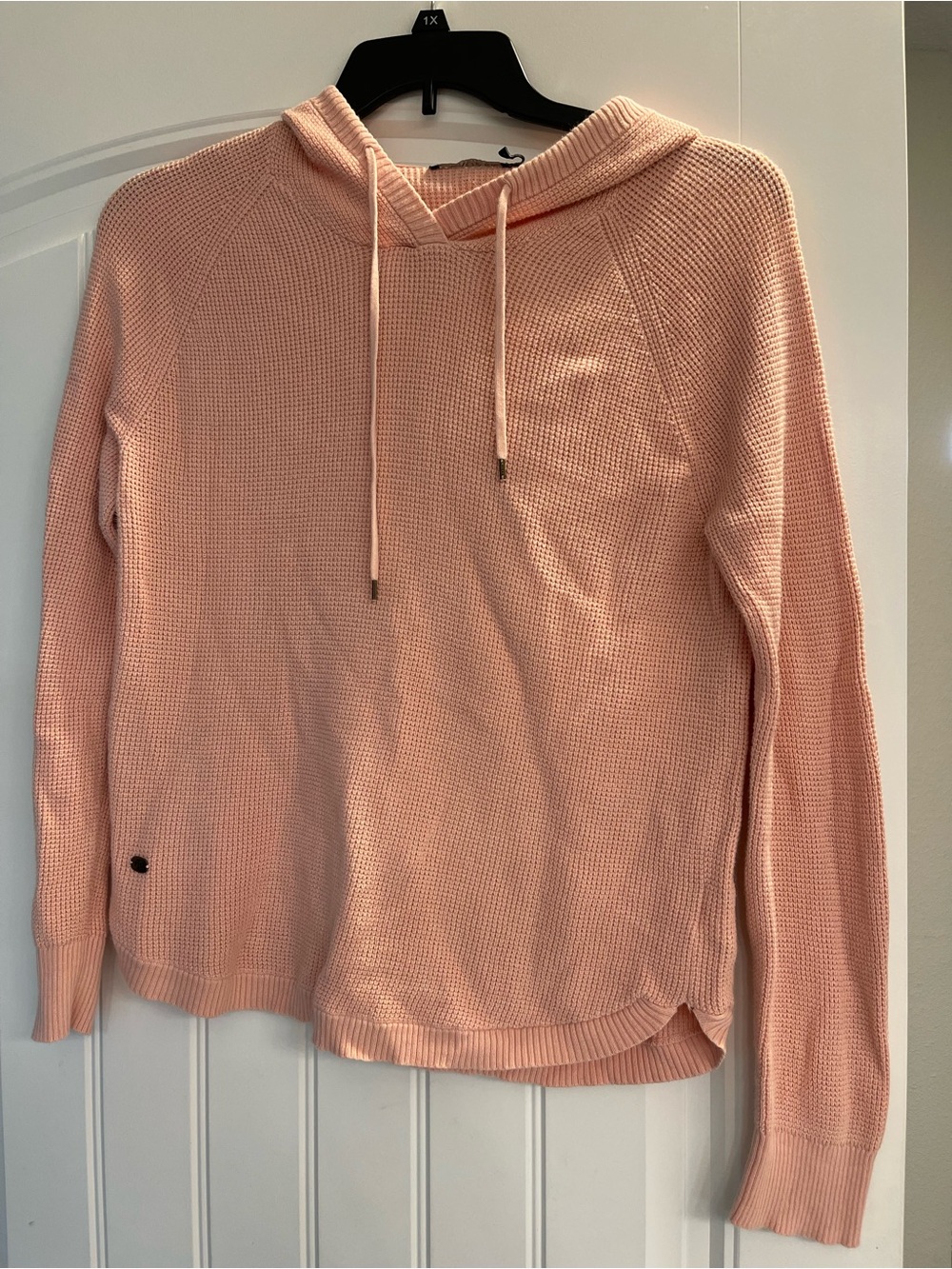 Polo Ralph Lauren Hoodie Womens Medium Thermal Waffle Knit Sweatshirt
